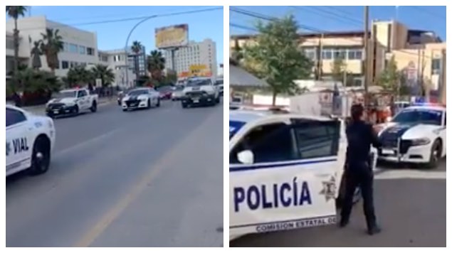 “Mil gracias por su noble labor”: Policías de Chihuahua rinden homenaje a personal médico (Video)