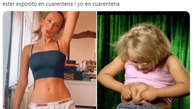 “Ya se me quitó el hambre”: Usuarios reaccionan con memes ante el video de Ester Expósito “perreando”