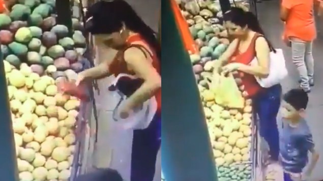 “Lady Rata”: Mujer roba dinero a niño en mercado y la exhiben (Video)