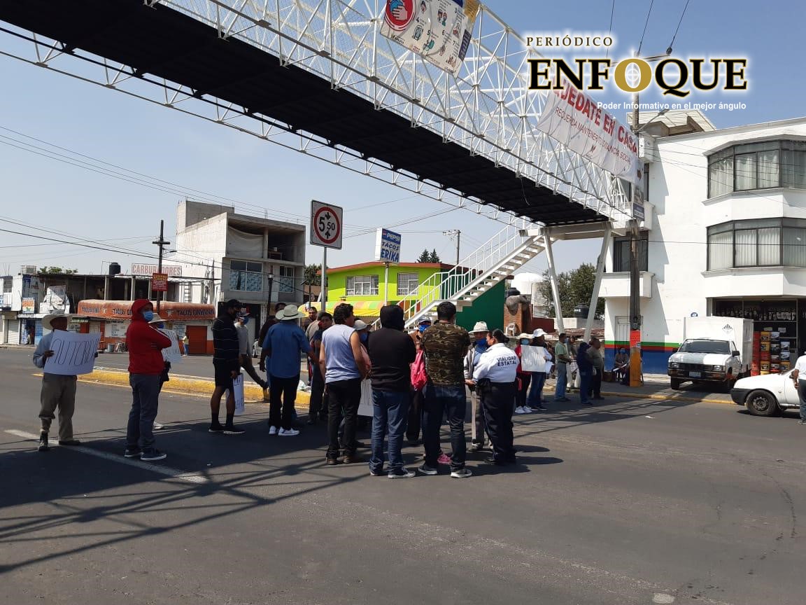 Se registra nuevamente bloqueo en la carretera Tlaxcala-Puebla
