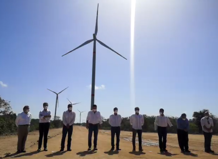 Inauguran parque eólico en Yucatán con inversión de 155 mdd