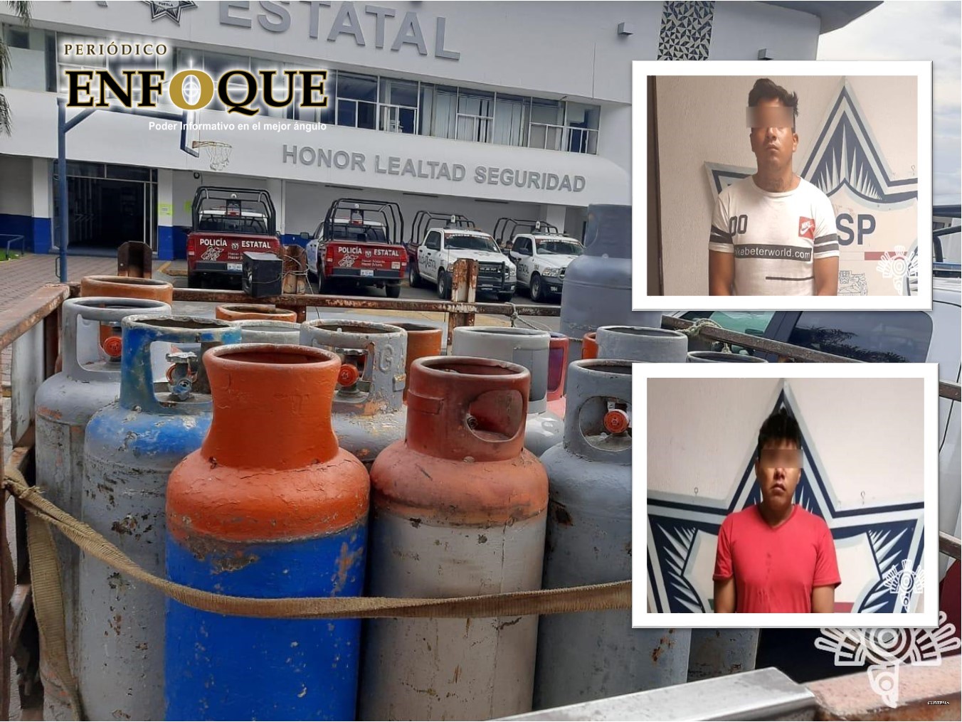 Detienen en Tepeaca a sujeto de la banda “El Pelón” que trasportaba tanques de gas LP 