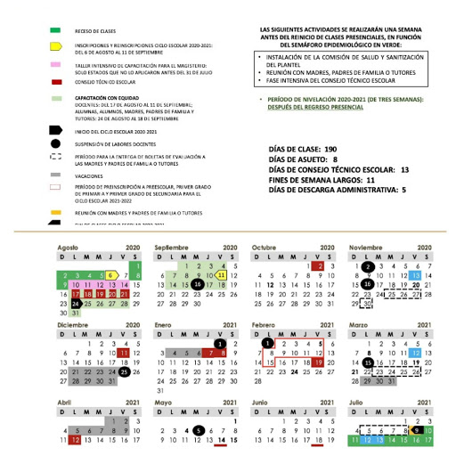 calendario escolar