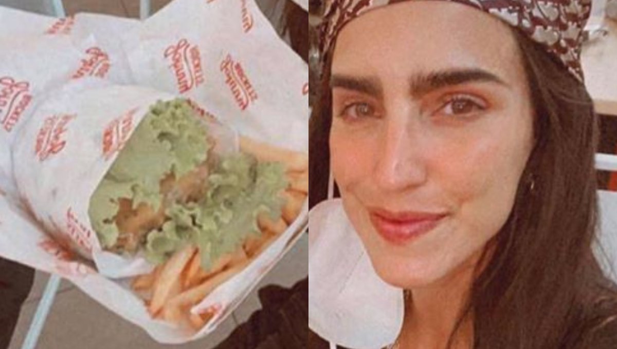 ¡Sin gluten! Bárbara de Regil ahora pidió hamburguesa sin pan y le llueven memes