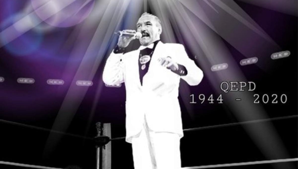 Muere “El Mucha Crema” Gaitán reconocido anunciador de la Lucha Libre