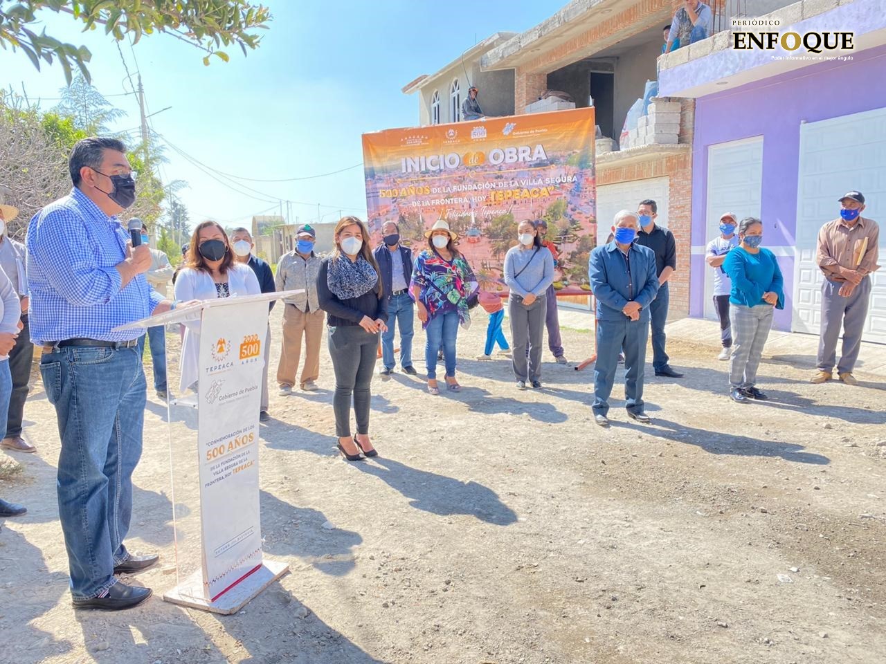 Más de 100 calles pavimentadas en lo que va de gobierno municipal: edil de Tepeaca 