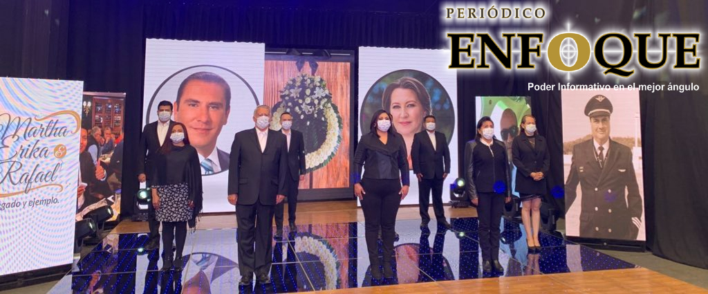 PAN Puebla homenajea a las memorias de Martha Erika Alonso y Moreno Valle