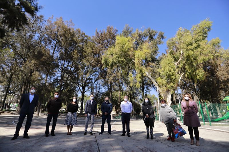 Inicia la rehabilitación del Parque Hidalgo