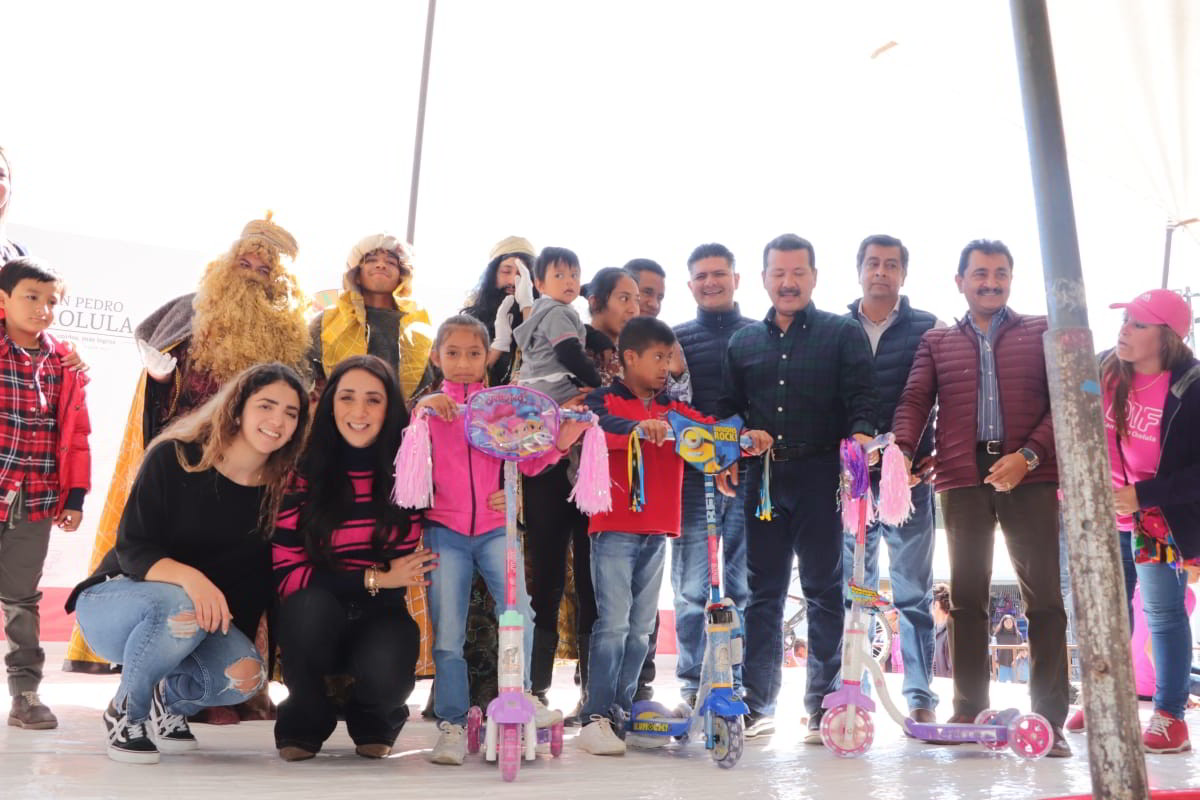Con gran éxito se llevó a cabo la Fiesta de Reyes para celebrar a las niñas y niños de San Pedro Cholula