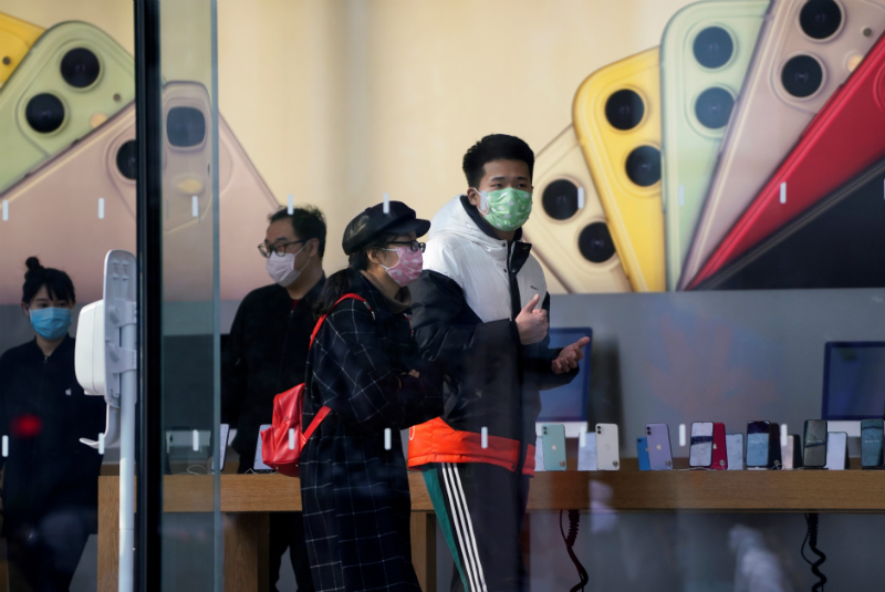 Por coronavirus, Apple cierra todas sus tiendas en China