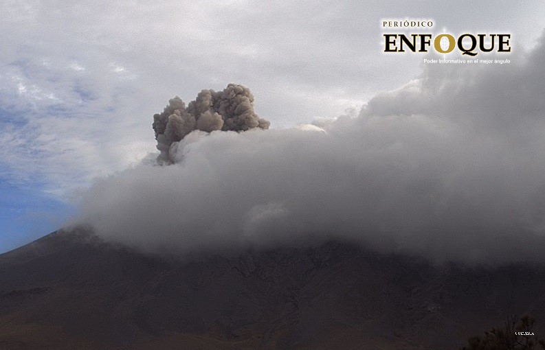 Registra volcán Popocatépetl 98 exhalaciones en las últimas 24 horas (Video)