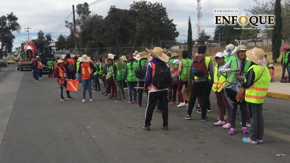 Inician peregrinaciones a la Basílica de Guadalupe en la región de Tepeaca y Amozoc