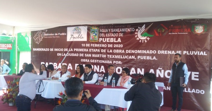 Inicia CEASPUE Construcción de Drenaje Pluvial en San Martín Texmelucan 