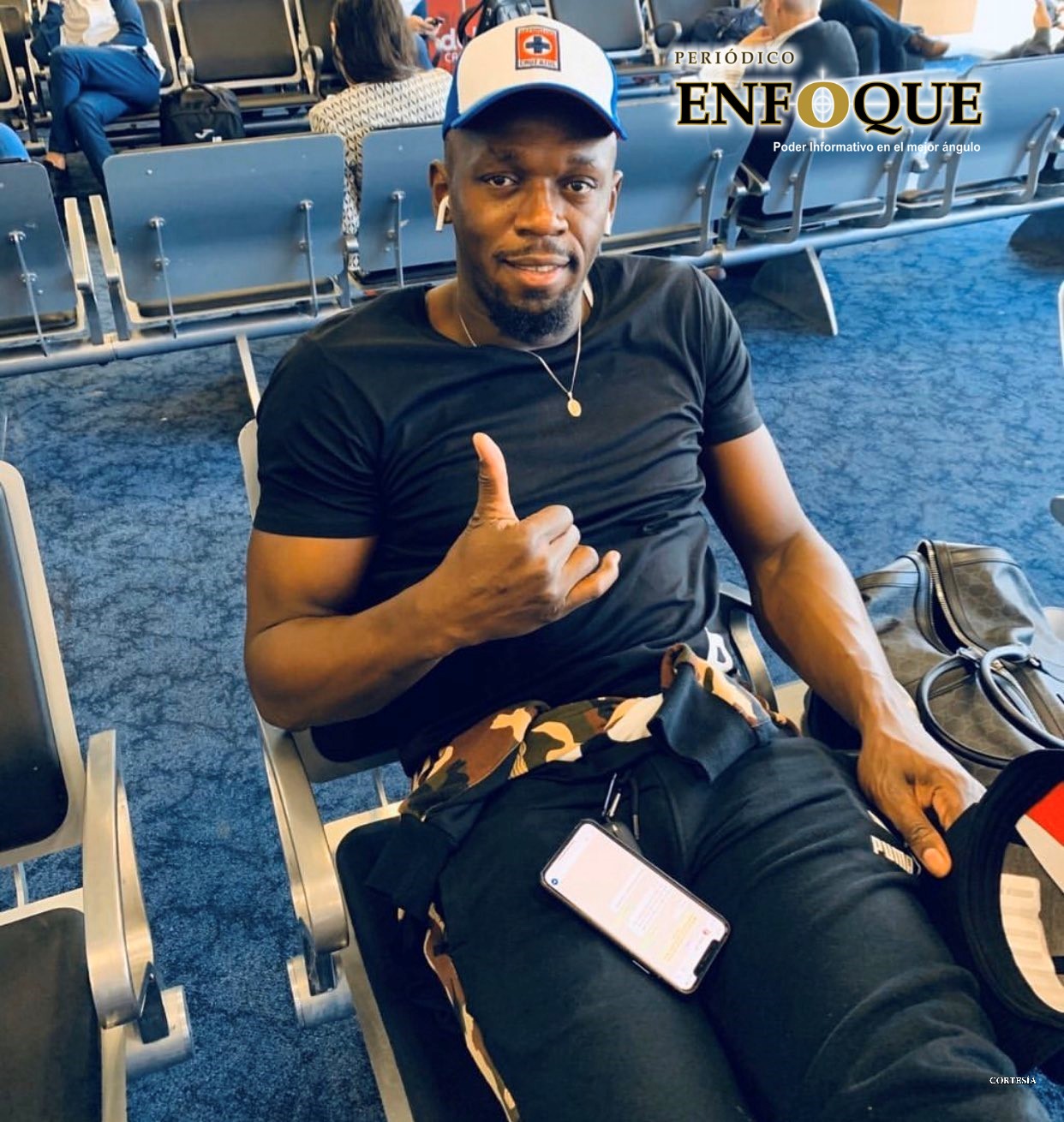 Usain Bolt ¿Aficionado del Cruz Azul? 