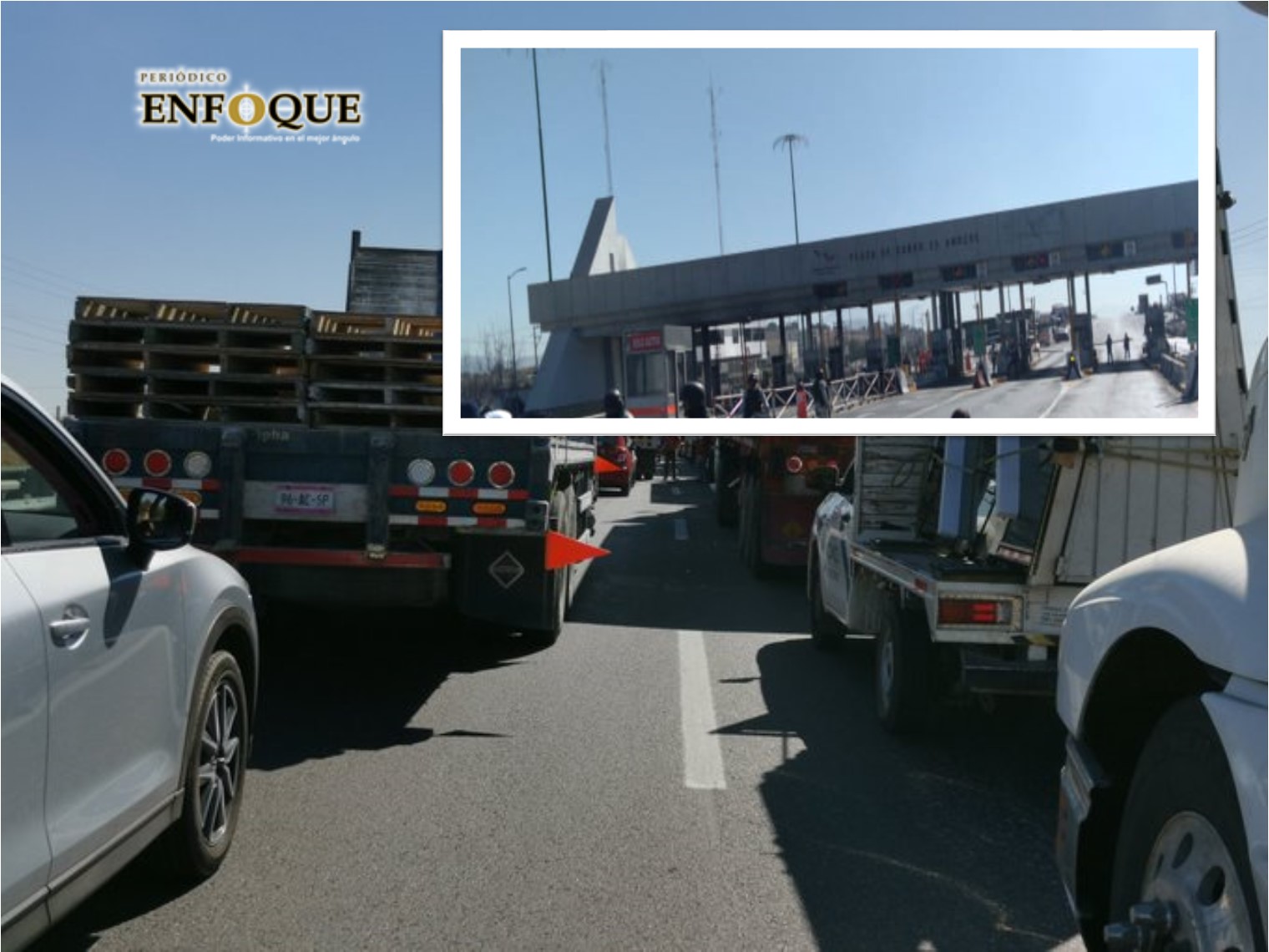 Integrantes de la CONIMER inician cierres parciales en la caseta Amozoc (Video)