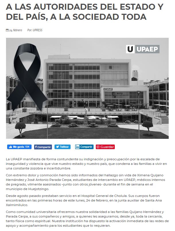 Hallan cuatro personas ejecutadas en Huejotzingo, Puebla; dos son colombianos