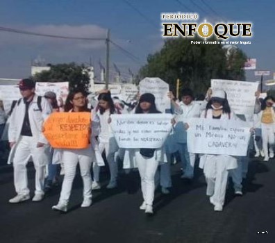 Alumnos de la BUAP en Tecamachalco se suman a marchas por asesinato de estudiantes en Huejotzingo