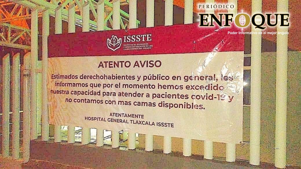 Al límite de su capacidad Hospital General del ISSSTE Tlaxcala 
