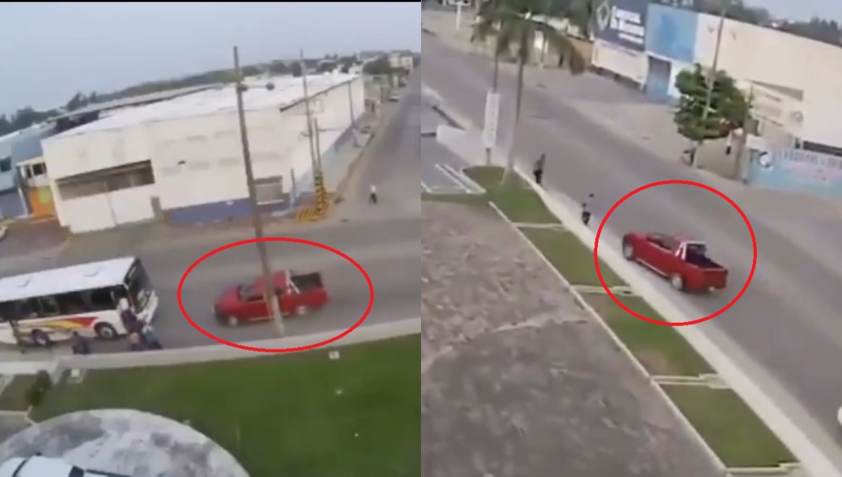 Asaltantes son atropellados por su propia víctima (Video)