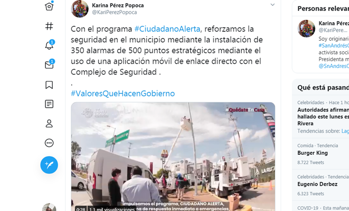 Instalan 350 alarmas vecinales de 500 en San Andrés Cholula