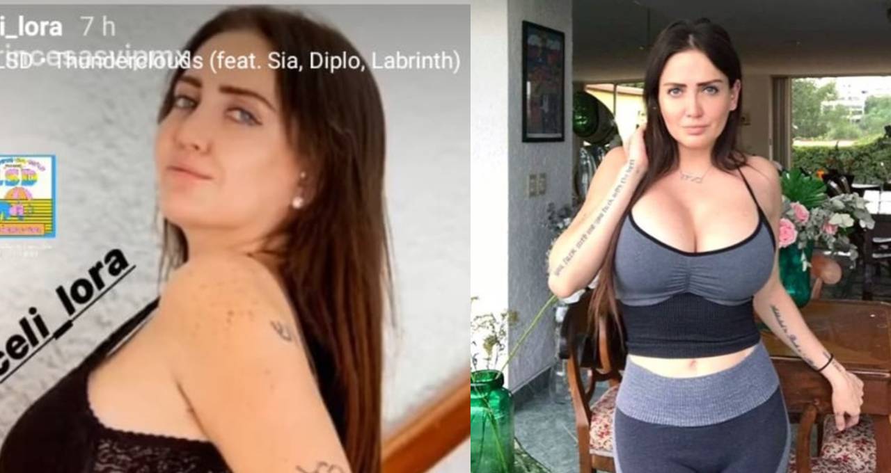 Celia Lora estremece las redes sociales posando en lencería de encaje