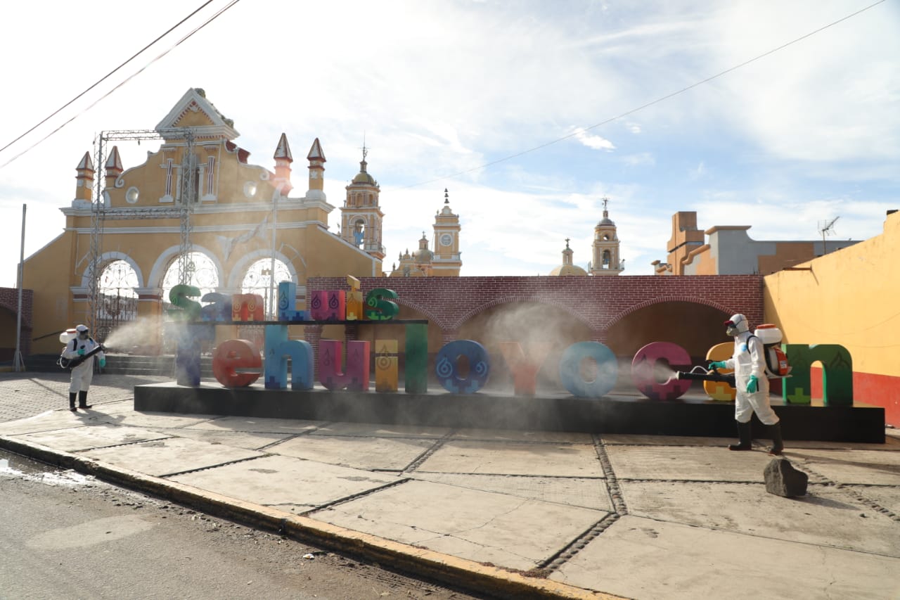 Sanitiza Ayuntamiento de San Andrés más de 263 mil metros cuadrados de espacios públicos