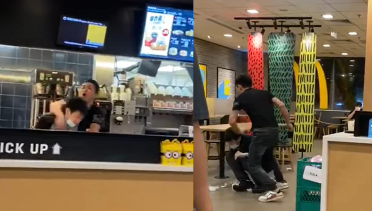 Cliente de McDonald’s golpea a empleado por pedirle ponerse el cubrebocas (Video)