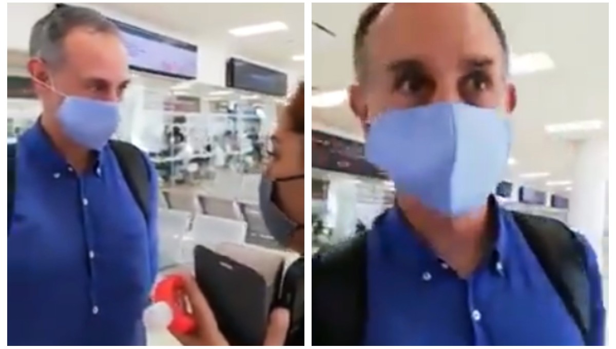 “Espero que no sea cómplice de las muertes”: Reciben con protestas a López-Gatell en Chiapas