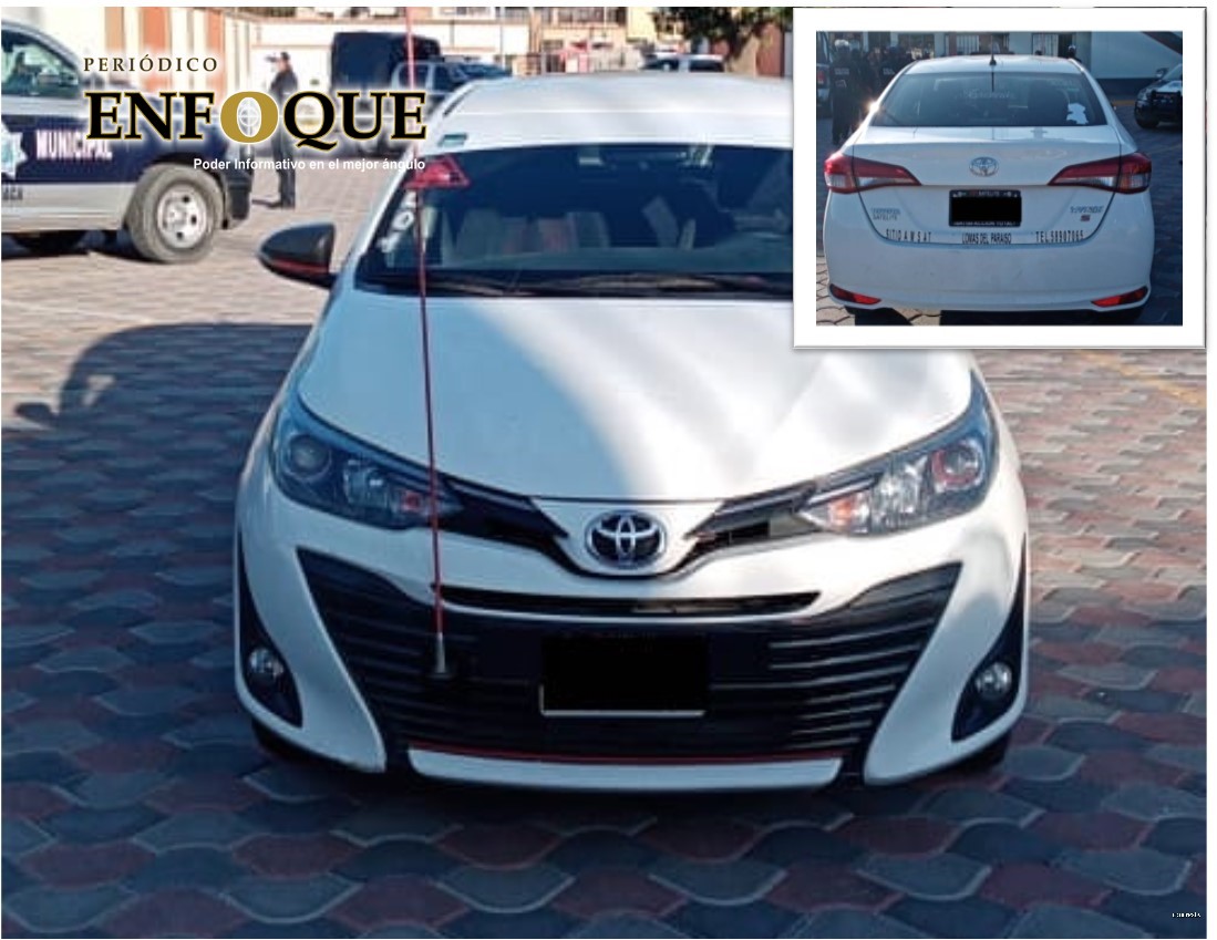 Policía Municipal de Tepeaca asegura vehículo con reporte de robo