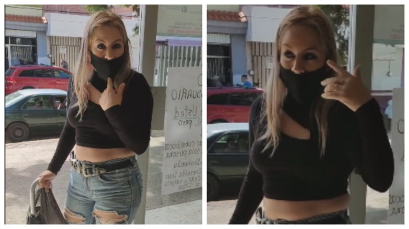 #LadyMaquillaje, mujer se niega a usar el cubrebocas porque se le arruina la “pintura” (Video)