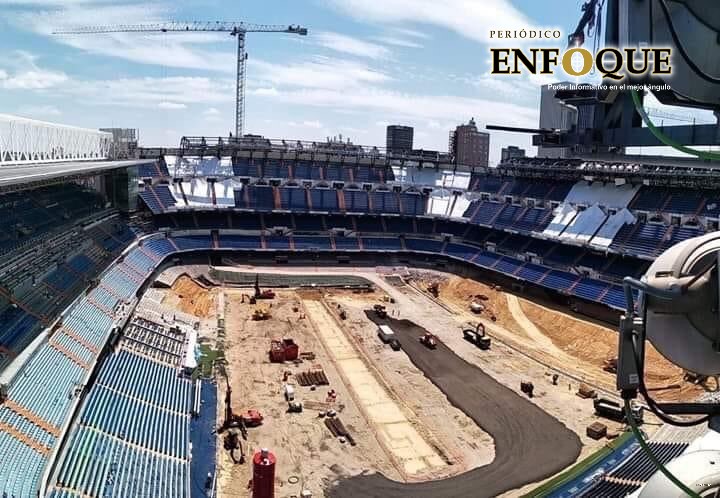Las increíbles imágenes de la remodelación del estadio Santiago Bernabéu