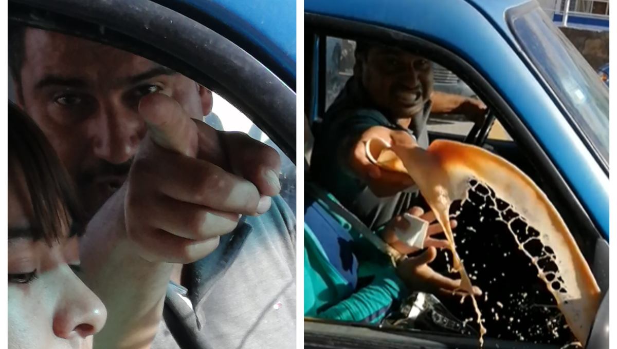 Enfermera graba el momento en que un sujeto le arroja un vaso de café hirviendo (Video)