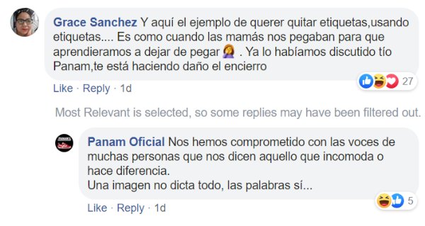 panam comentarios facebook