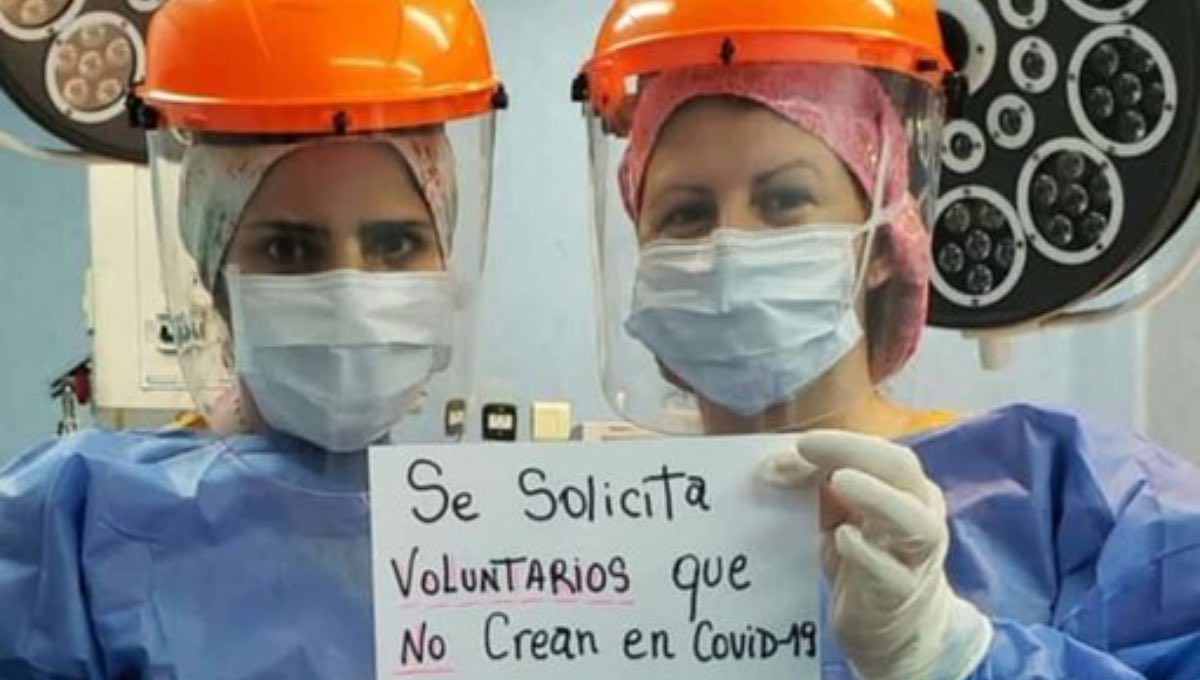 ¿Algún interesado? Enfermeras solicitan “voluntarios” que no crean en el coronavirus
