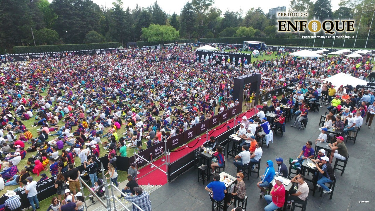 Siete mil vieron El Clásico Español en el Fan Fest de CDMX