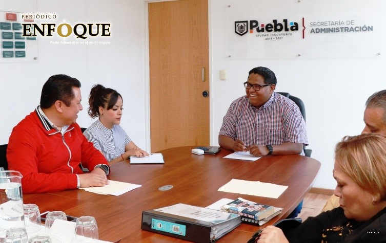 Comuna de Puebla inicia con sindicato la negociación contractual y basificación