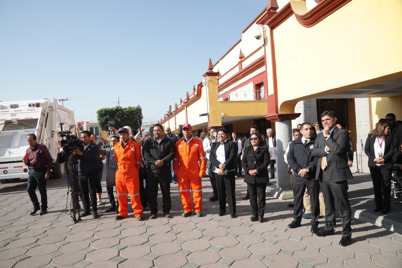 Karina Pérez Popoca anuncia recuperación del servicio recolector de basura