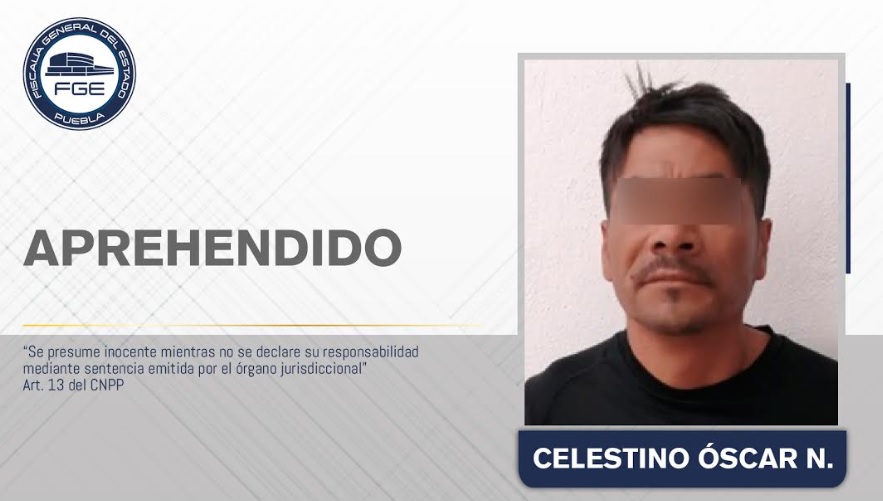 Aprehendido por Fiscalía Puebla tratante de menor de edad.