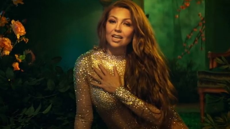 Vestido delata a Thalia ¿No traía ropa interior?