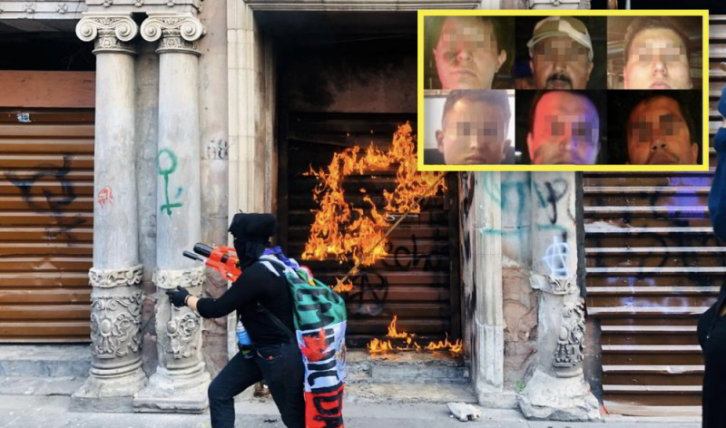 Detienen a seis hombres por agredir a mujeres durante la marcha del 8M