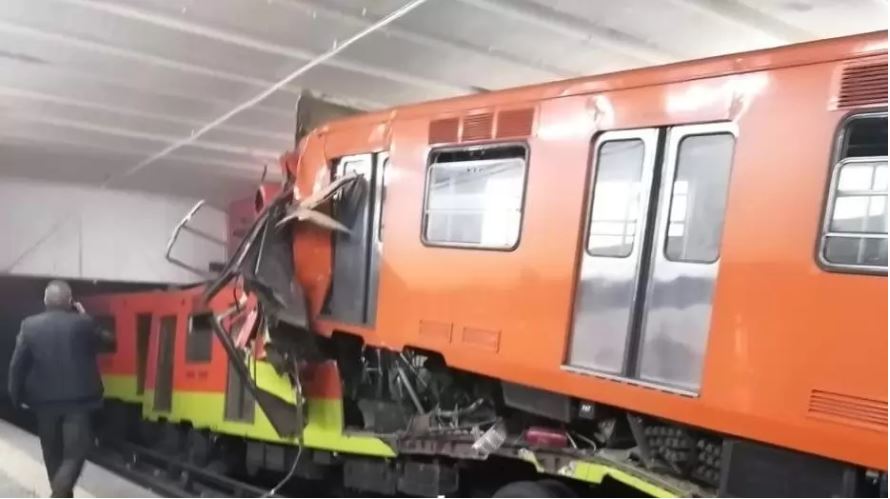 Choque de trenes en Metro Tacubaya deja al menos un muerto y 41 heridos