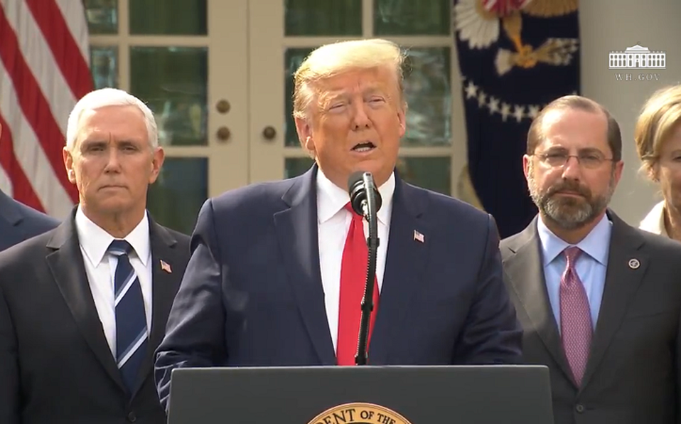 Trump declara emergencia nacional por coronavirus en EU