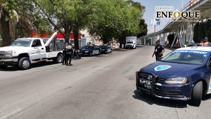 Realizan operativo Moto en Regla en el boulevar Hermanos Serdán (Video)