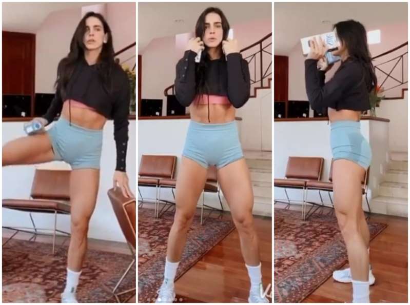 Bárbara de Regil da clases de cardio por Instagram