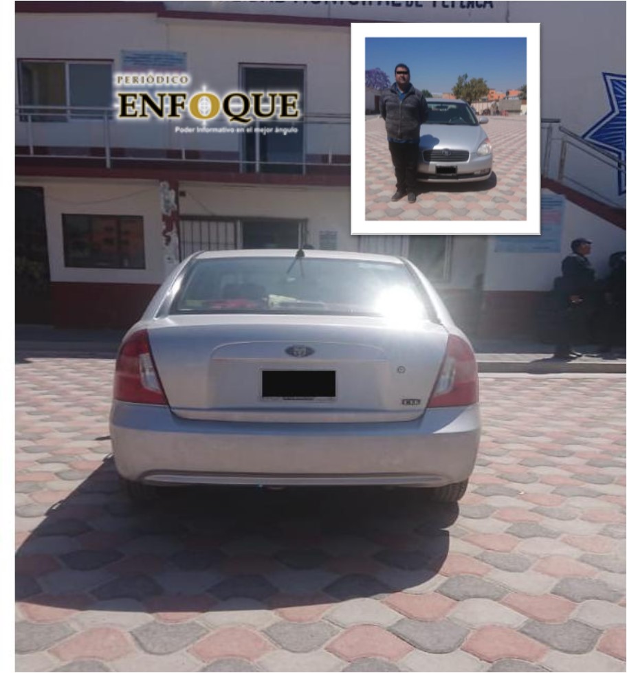 Policías de Tepeaca recuperan unidad con reporte de robo y detienen a sujeto
