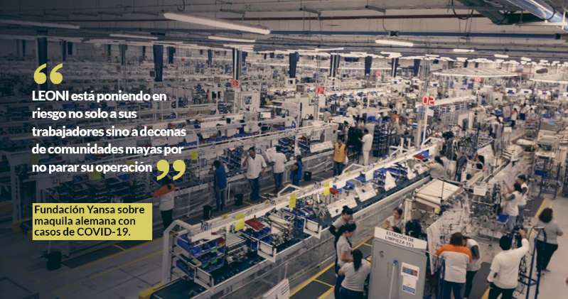 Maquila alemana obliga a laborar pese a reportar 4 casos de COVID-19