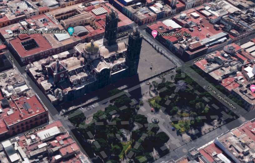 Usan drones en Puebla para alertar sobre propagación del coronavirus