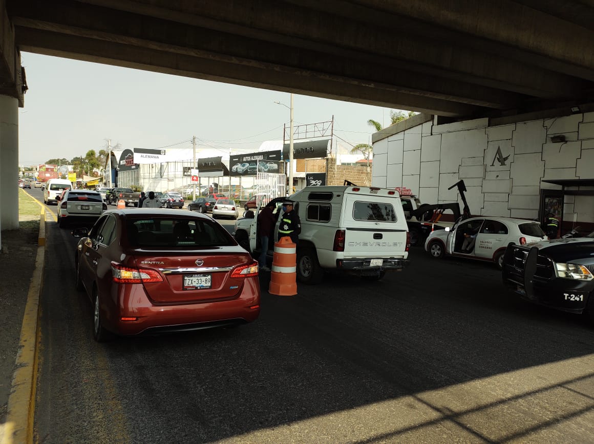 Cero vehículos asegurados esta mañana en el Operativo Relámpago en Federal a Atlixco y Periférico