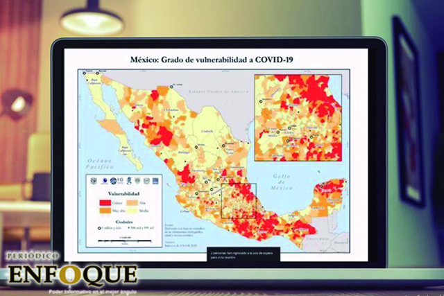 UNAM crea atlas de vulnerabilidad de México por Covid-19