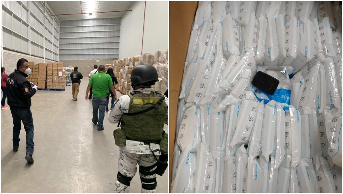 Recuperan cargamento de cubrebocas en Edomex; está valuado en 60 MDP (Video)